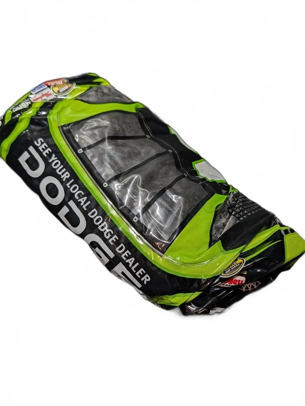 Inflatable Dodge Race Car with Mountain Dew Branding